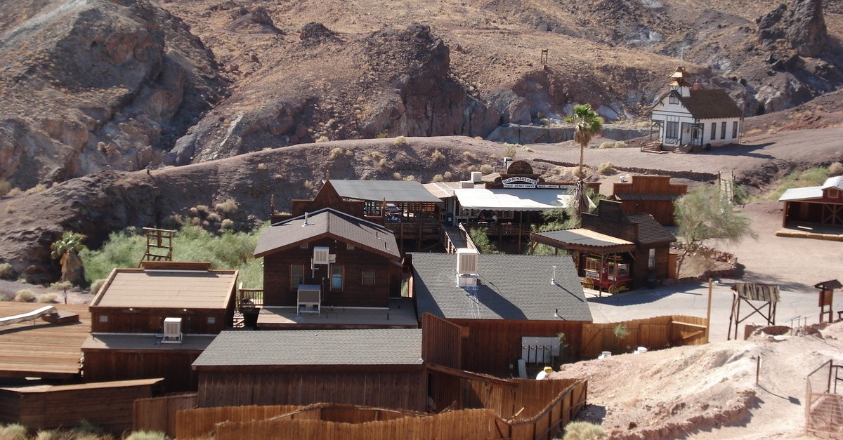 Una foto dall'alto della città di Calico