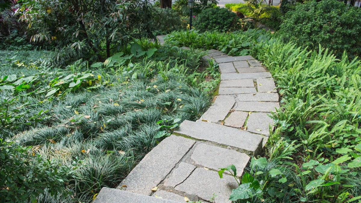 vialetto fai da te in giardino