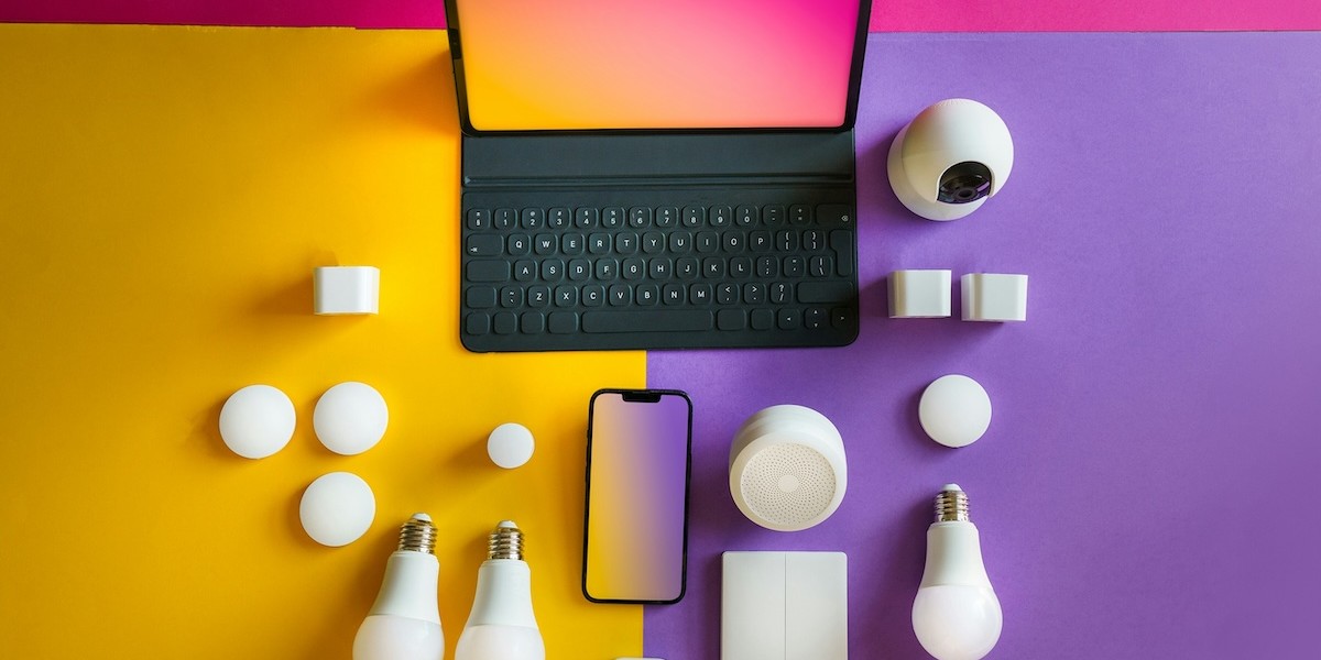 Casa intelligente controllata dal vettore di infografica telefono