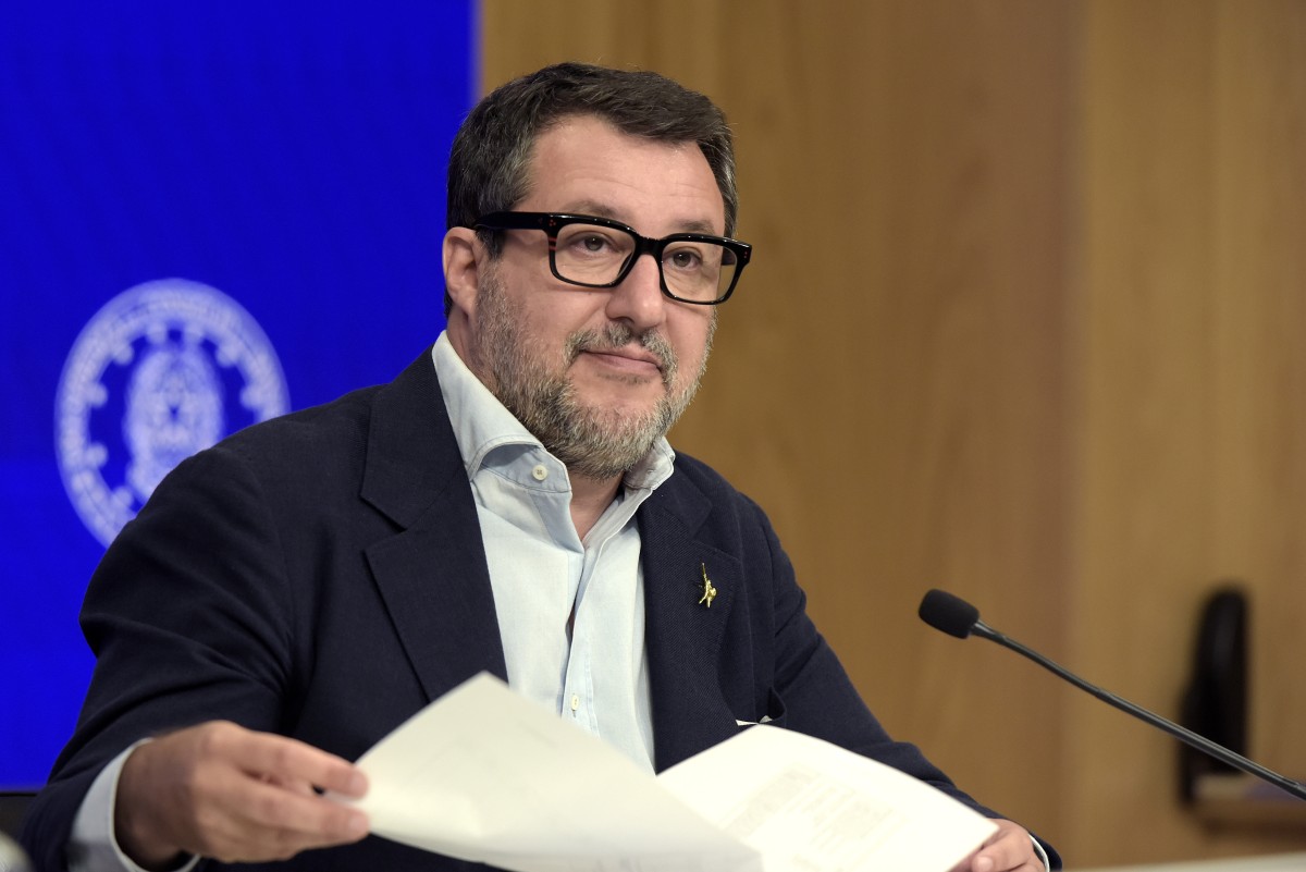 Il ministro delle Infrastrutture e dei Trasporti, Matteo Salvini