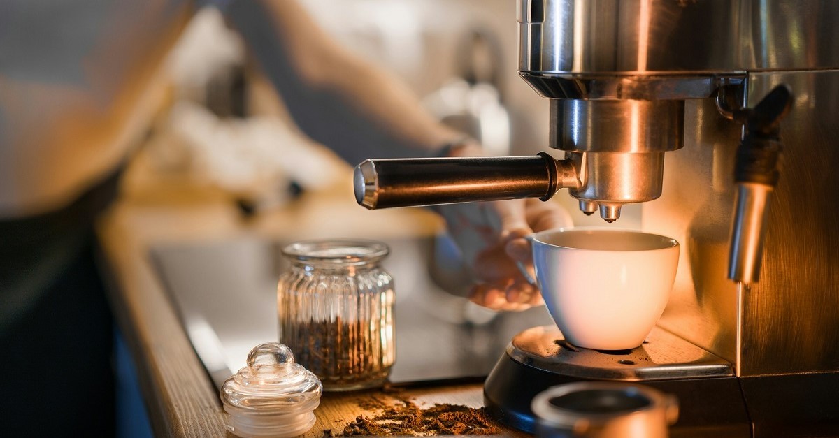 Una macchina del caffè Una macchina del caffè