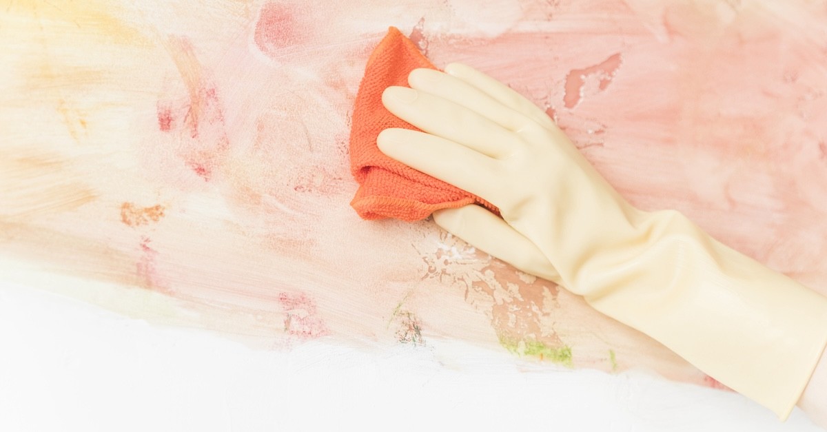 pulizia carta da parati