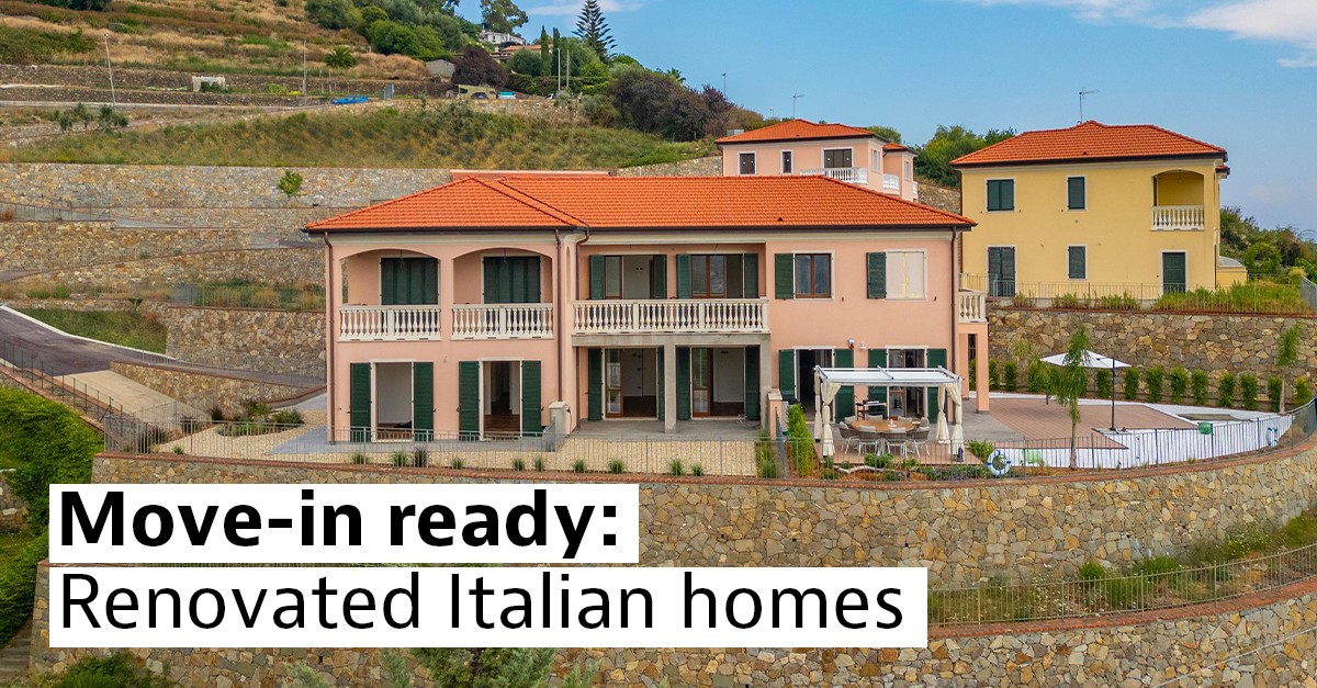 Renovated homes for sale in Italy
