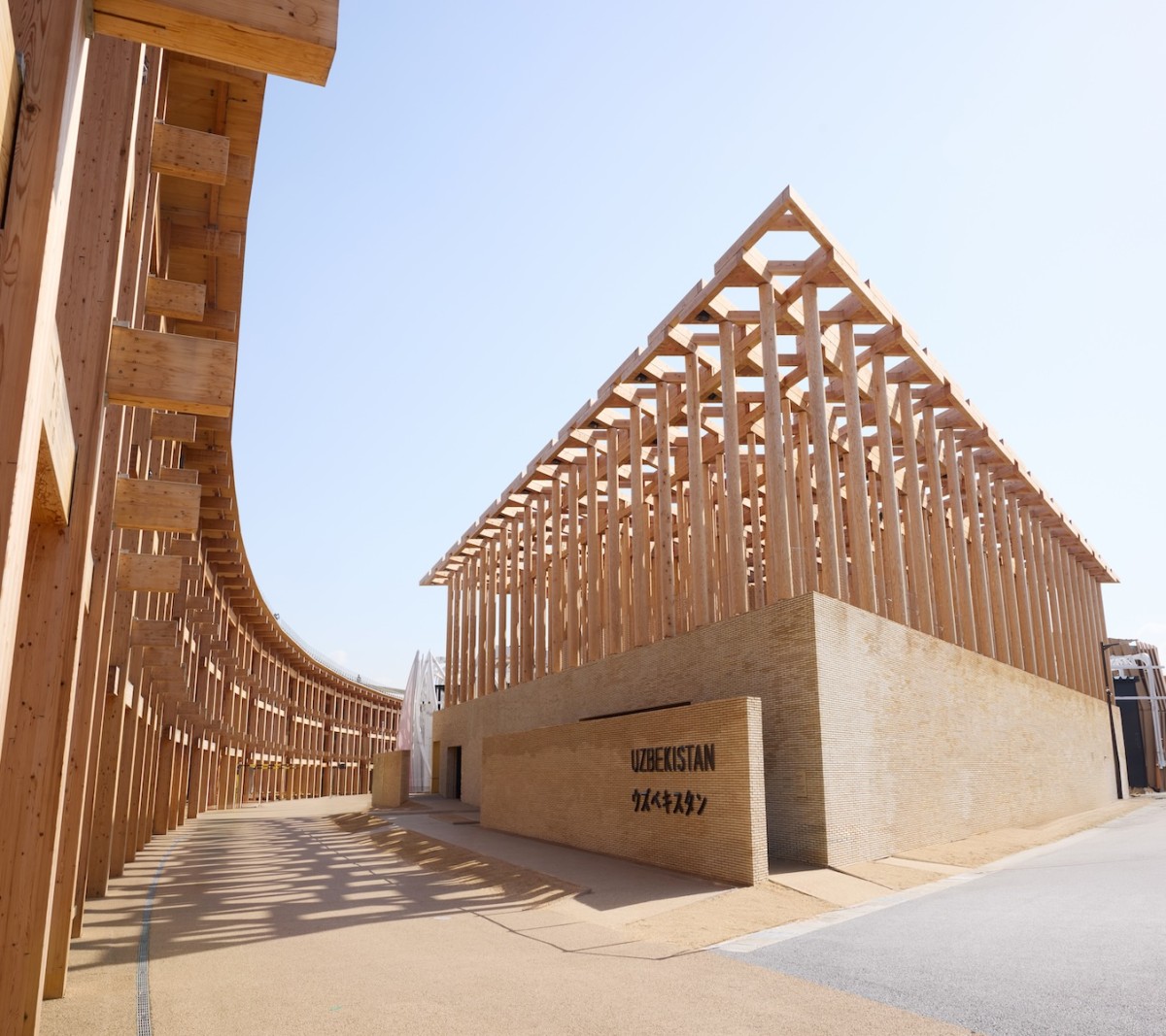 Il padiglione dell'Uzbekistan
