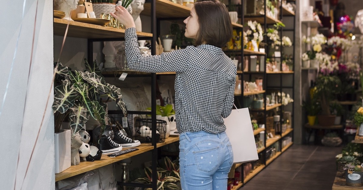 Cliente in un negozio