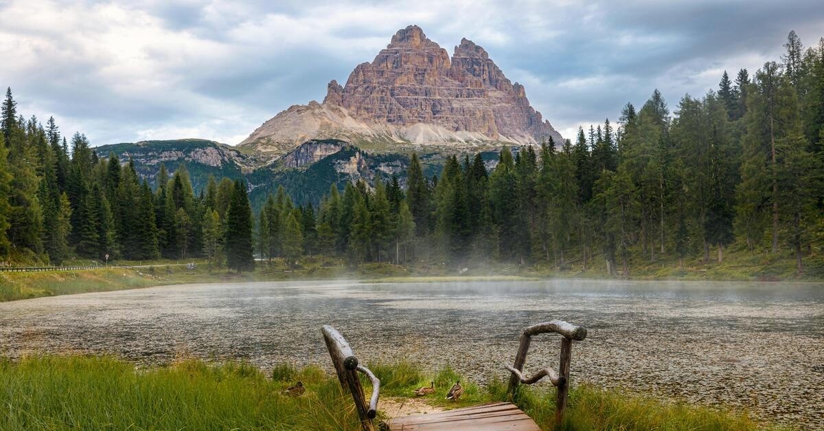 lago antorno sulle dolomiti