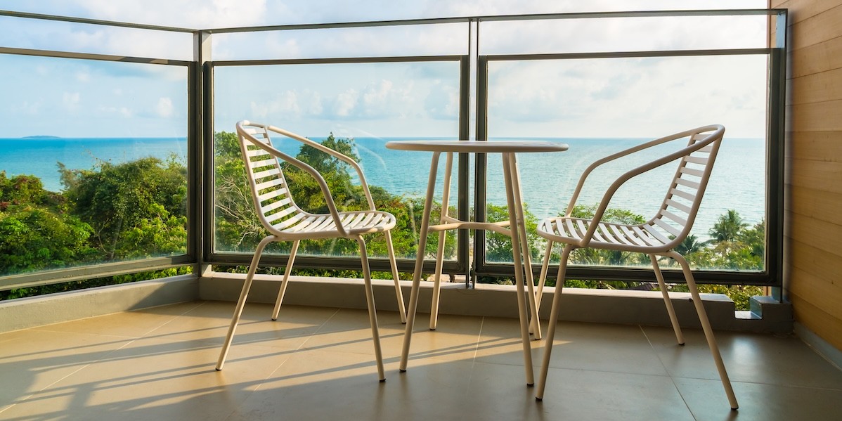 Parapetto su terrazzo 