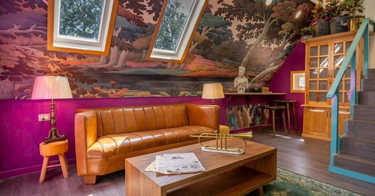 Il divano deve essere posto nella parte bassa della mansarda