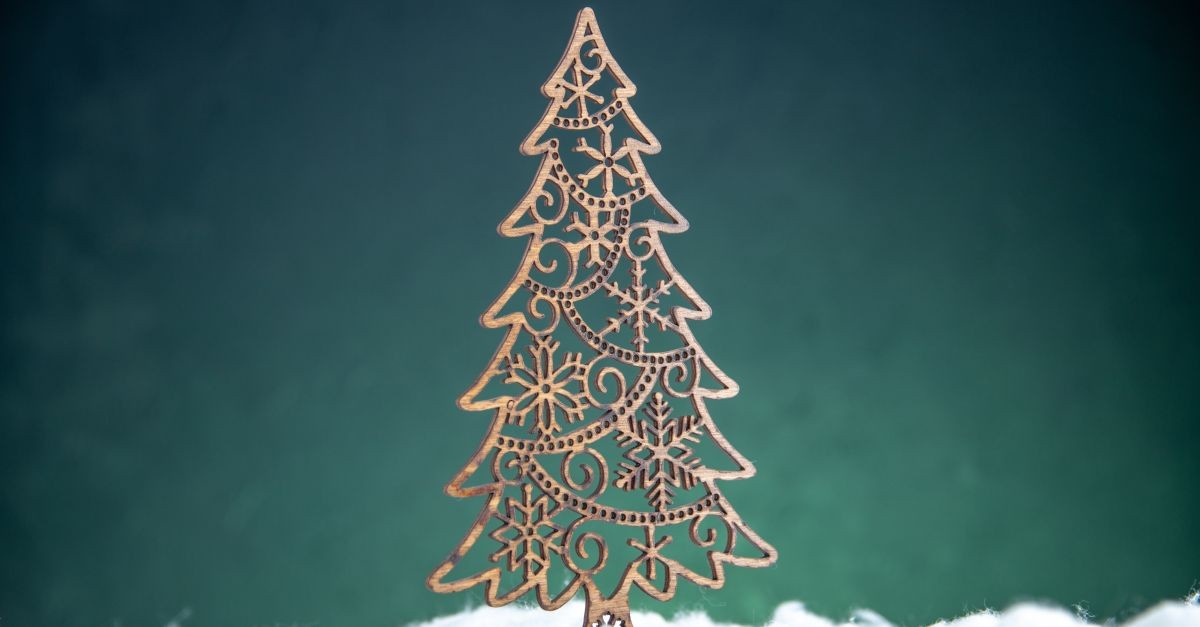 albero di Natale di metallo