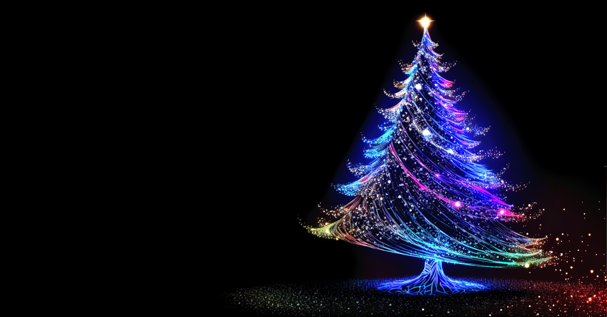 albero di natale lampada