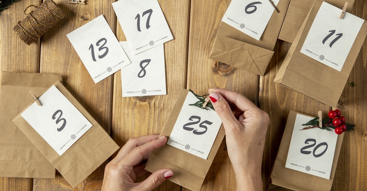 calendario dell'avvento fai da te