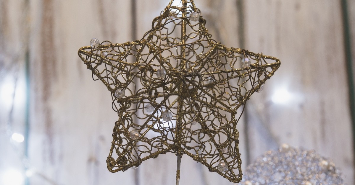 decorazione albero di natale metallo