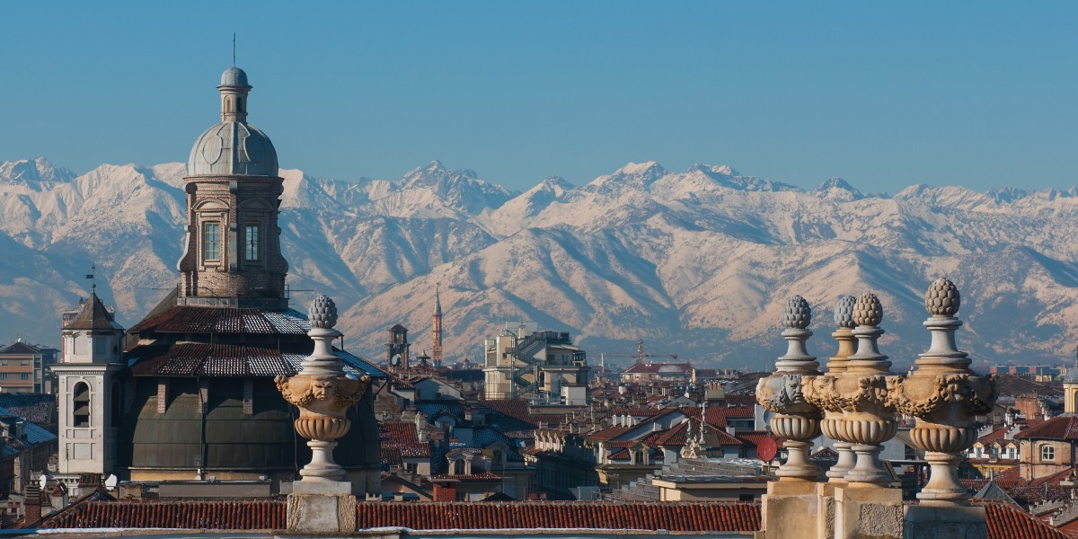 Christmas lights Turin Italy 