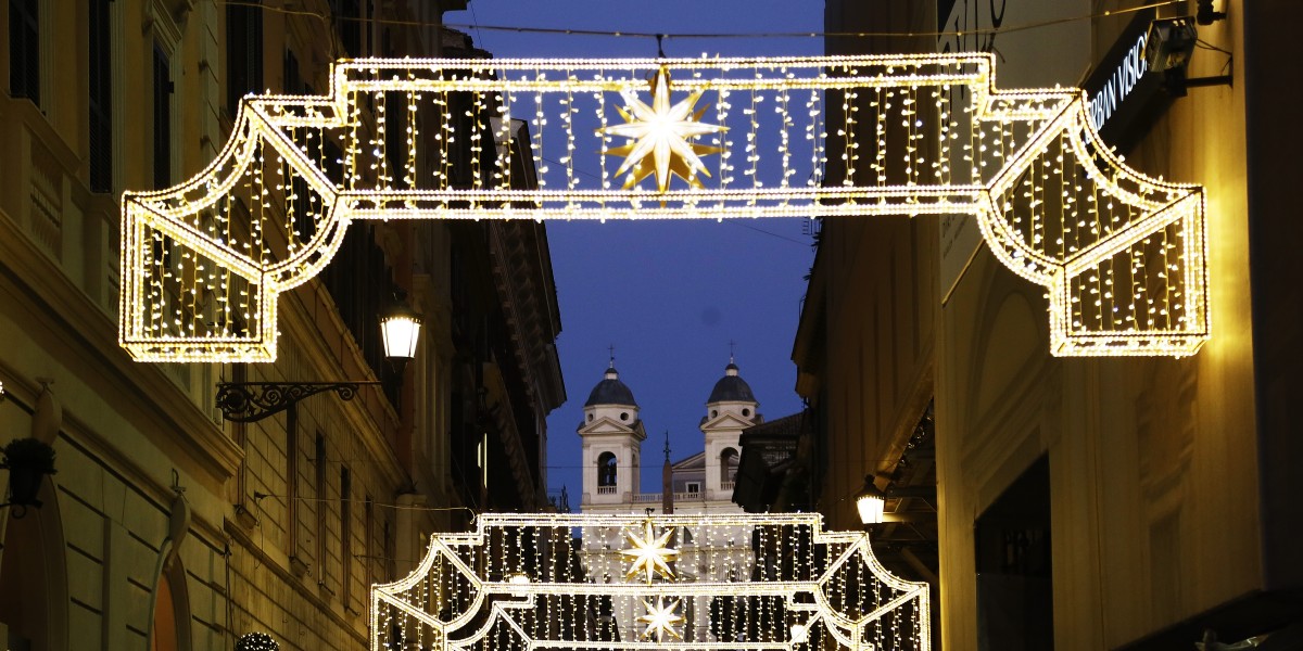 Christmas lights Rome 2025