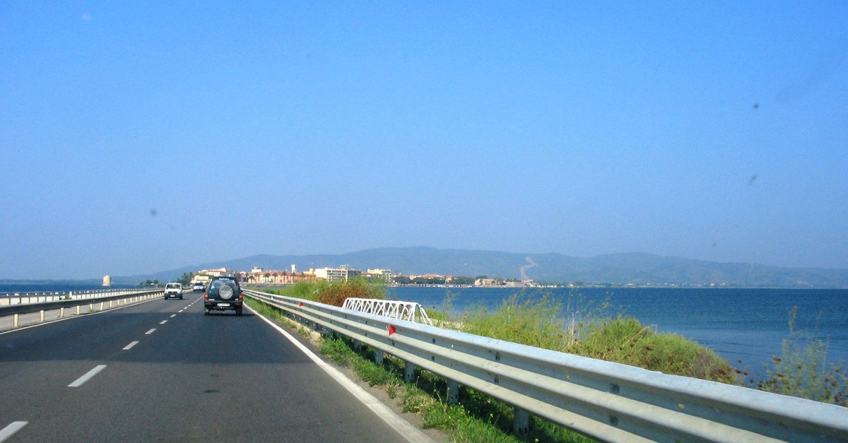 La statale 440 verso Orbetello