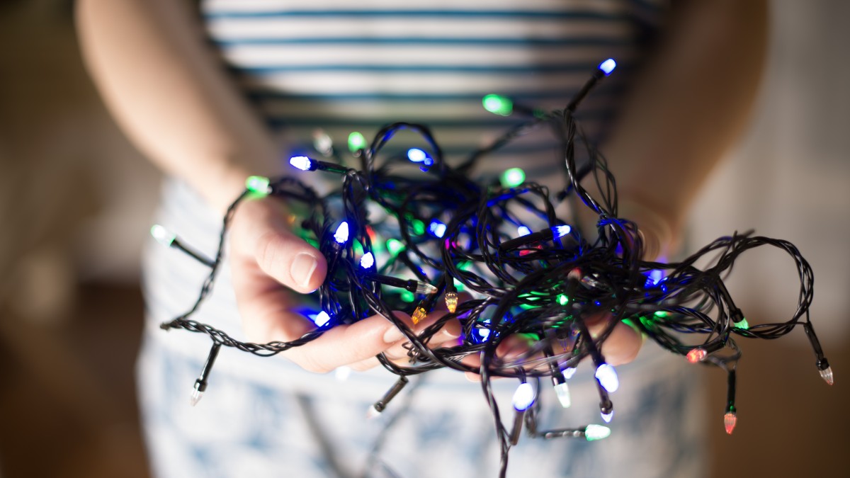 prime luci di natale