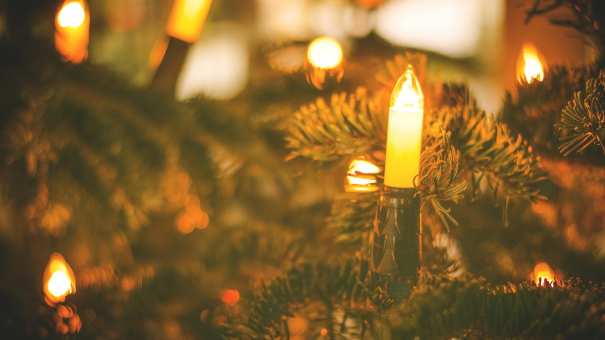 prime luci di natale