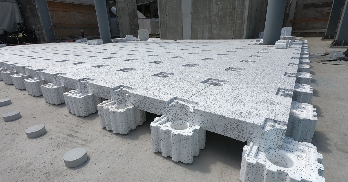 Un vespaio aerato isolato termicamente