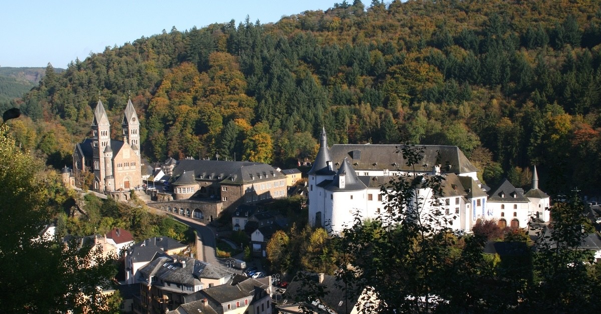 Clervaux vista della città in Lussemburgo