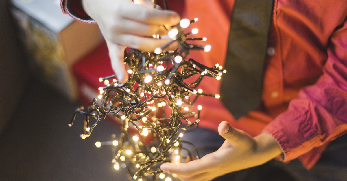 conservare luci di natale da esterno