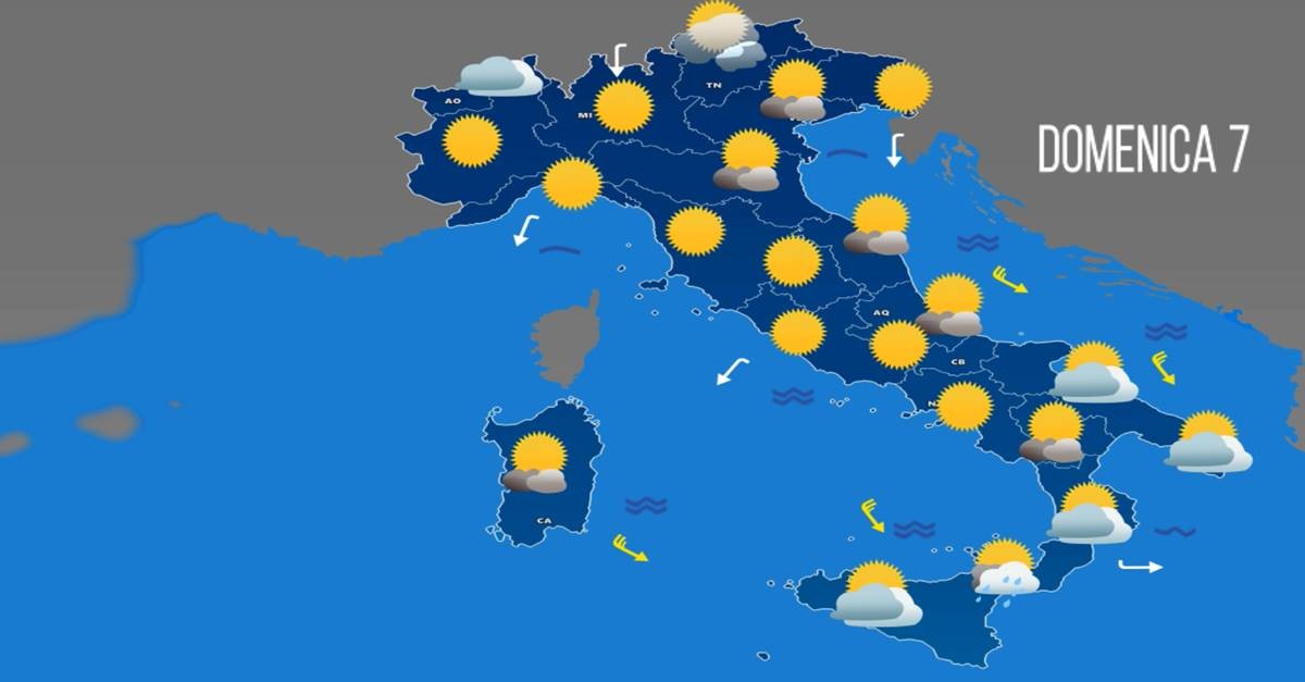 Meteo per Domenica 7