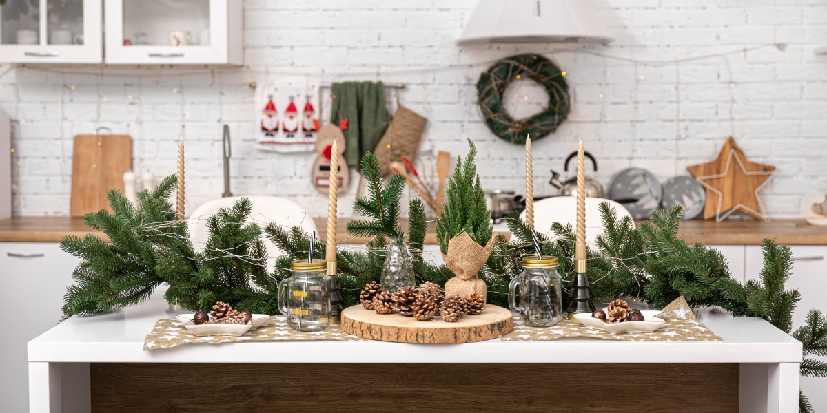 come decorare la cucina per Natale
