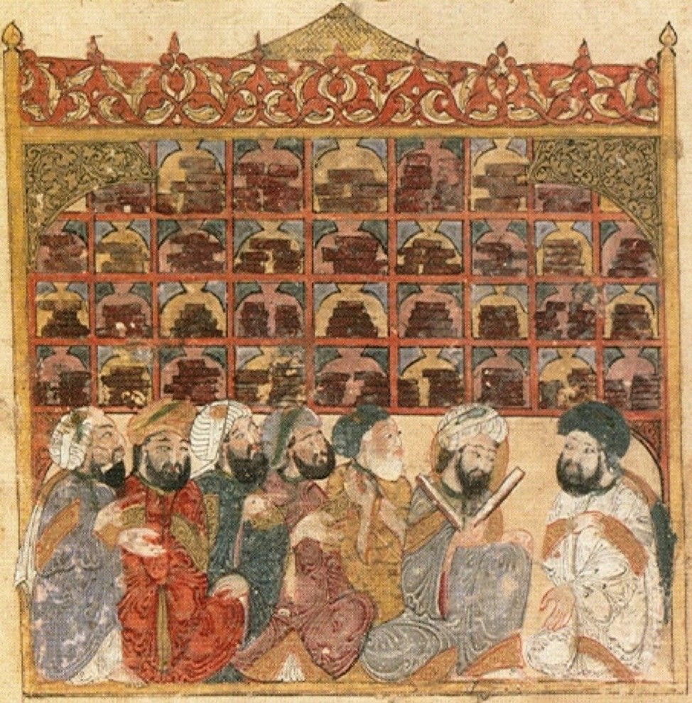 Illustrazione di Yahya ibn Vaseti nel manoscritto Maqama di Hariri del 1237
