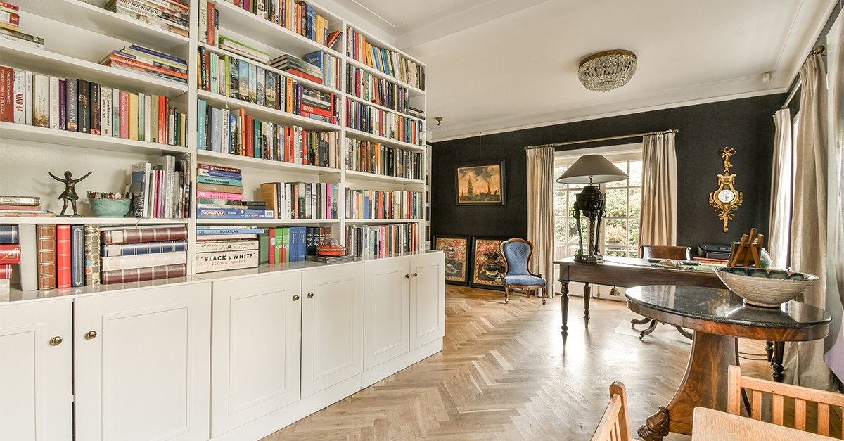 arredare casa con i libri