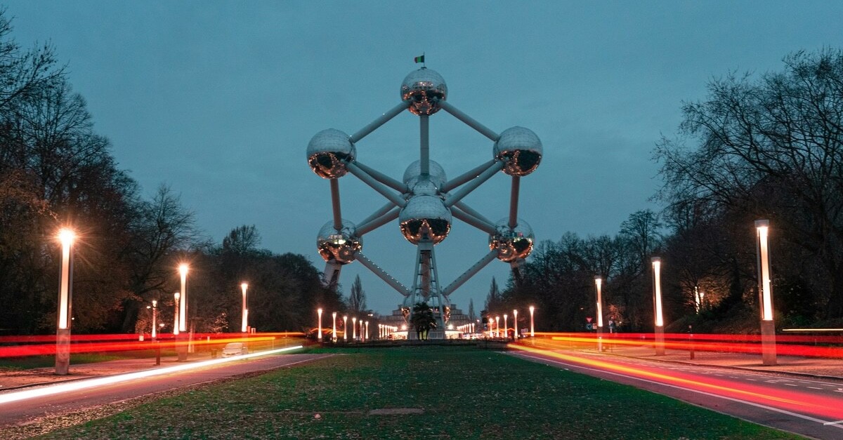 La molecola di ferro ingrandita Bruxelles