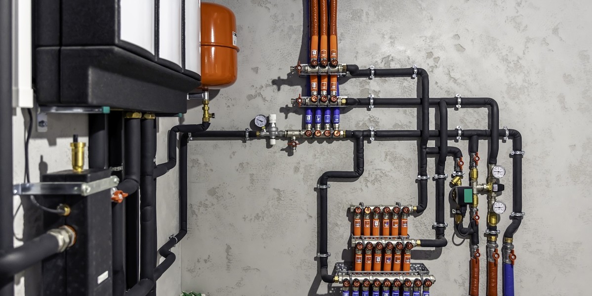 Caldaia sistema moderno di riscaldamento autonomo locale caldaia