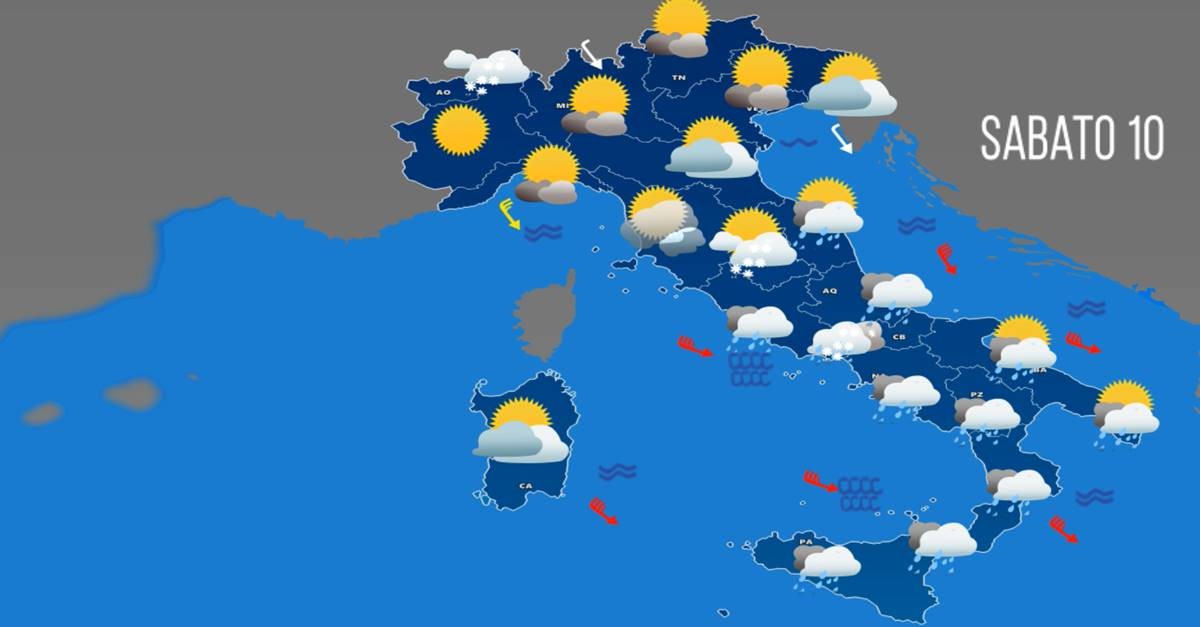 Meteo sabato