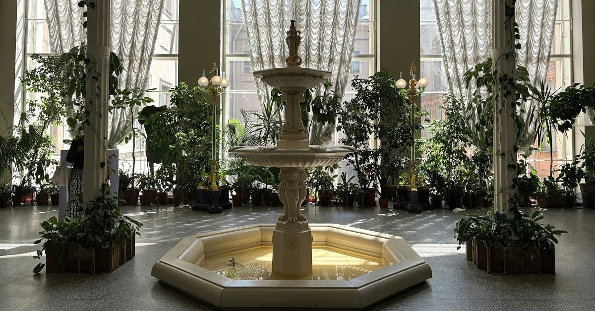 Una fontana da interni