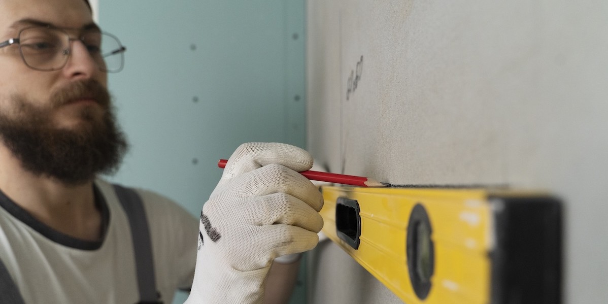 Piastrellista, lavoratore per la ristrutturazione di un appartamento