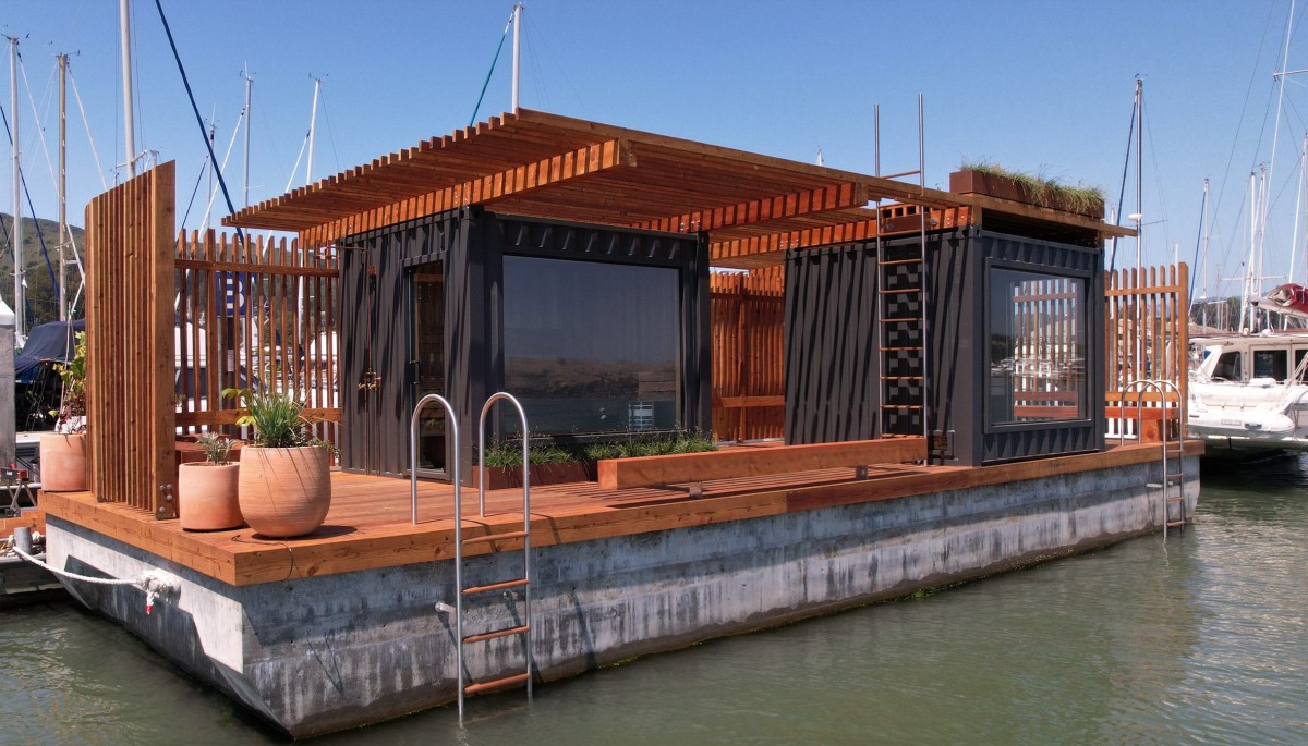 La sauna galleggiante Fjord di Sausalito