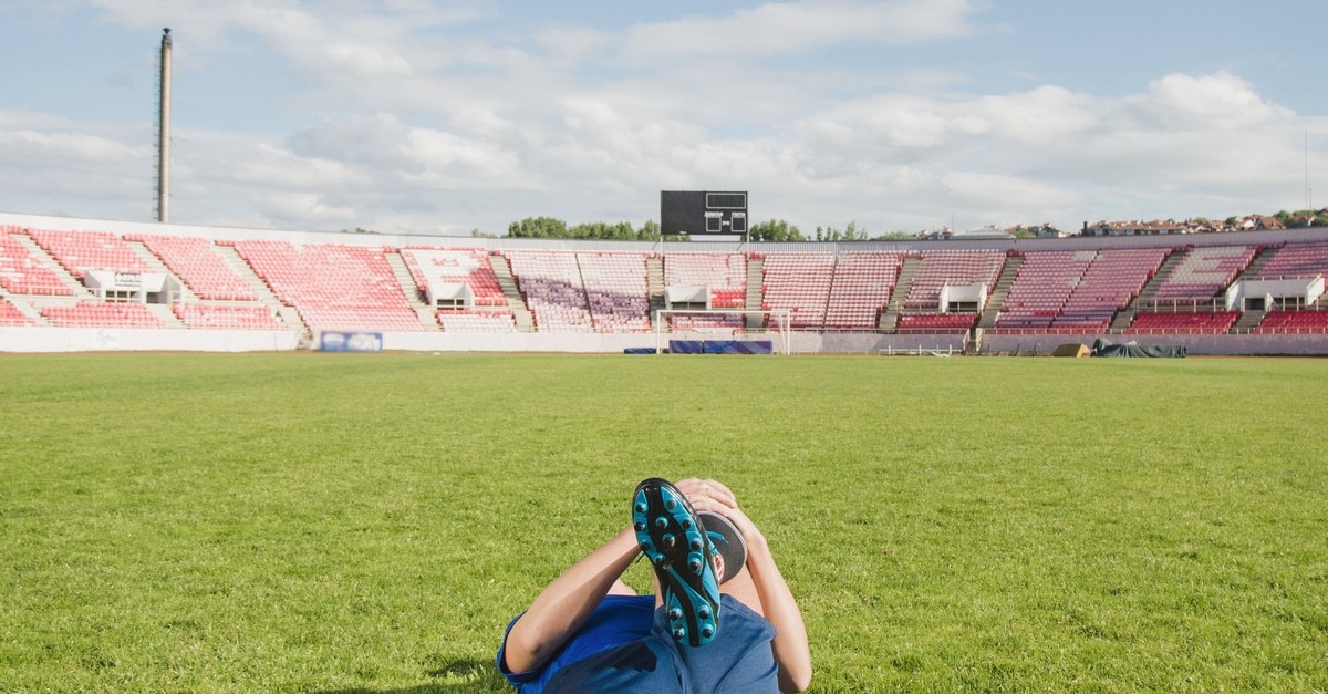 giocatore di calcio in campo