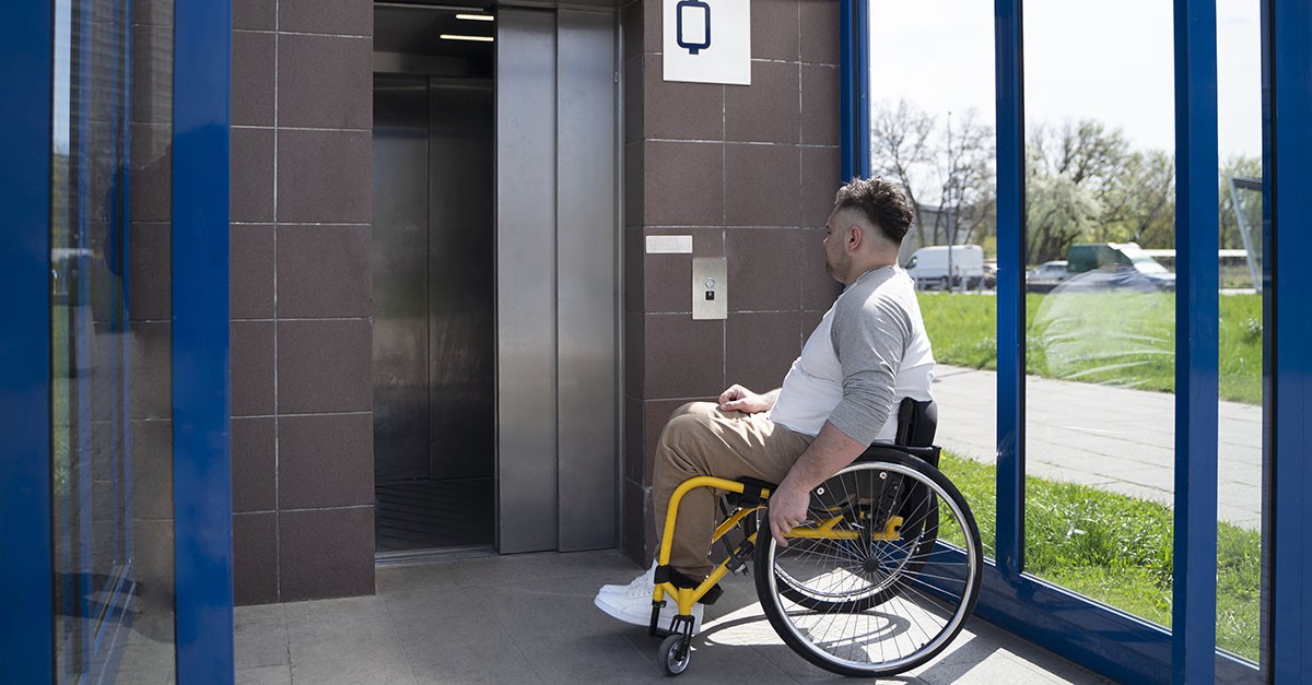 Ascensore esterno per disabili
