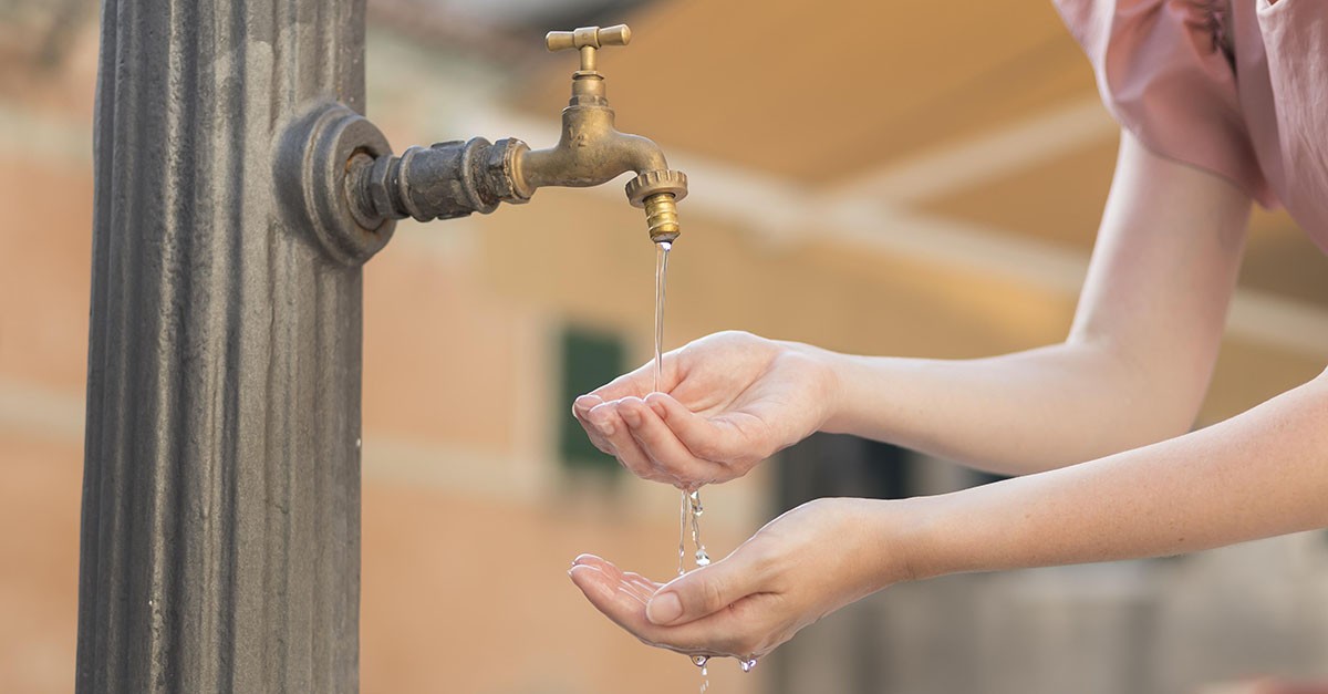 Rubinetto del pozzo condominiale