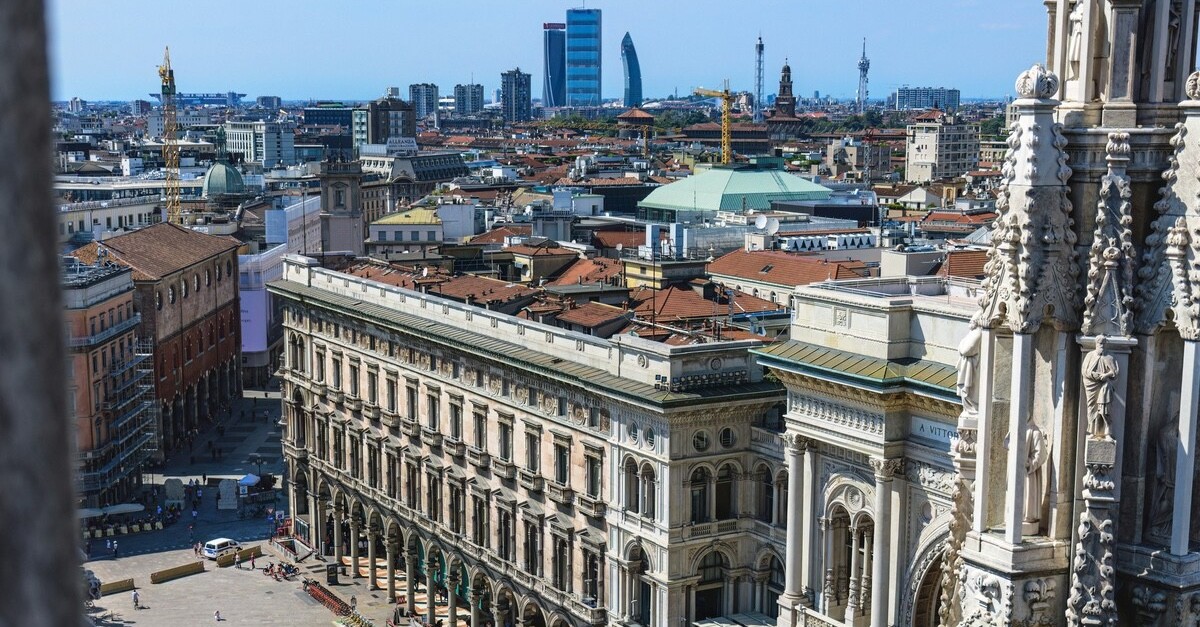vista panoramica cuore di Milano