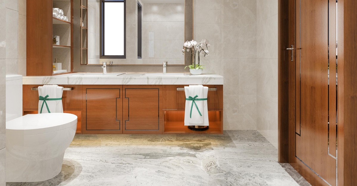 Pavimento bagno in marmo