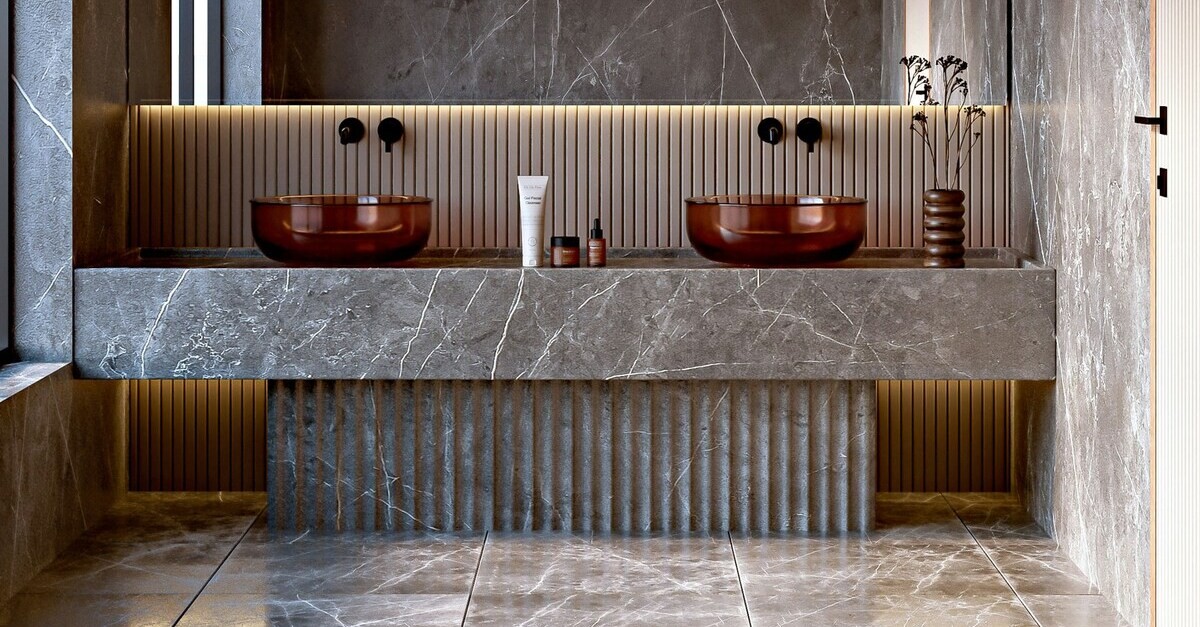 Sanitari per bagno in marmo