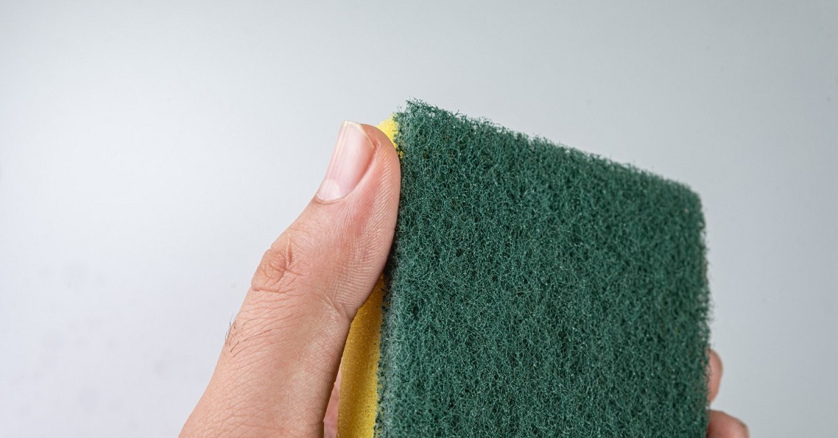 Una comune spugna per piatti