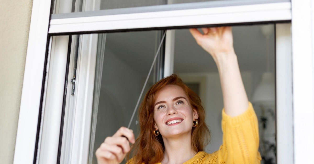 Chiusura di una zanzariera