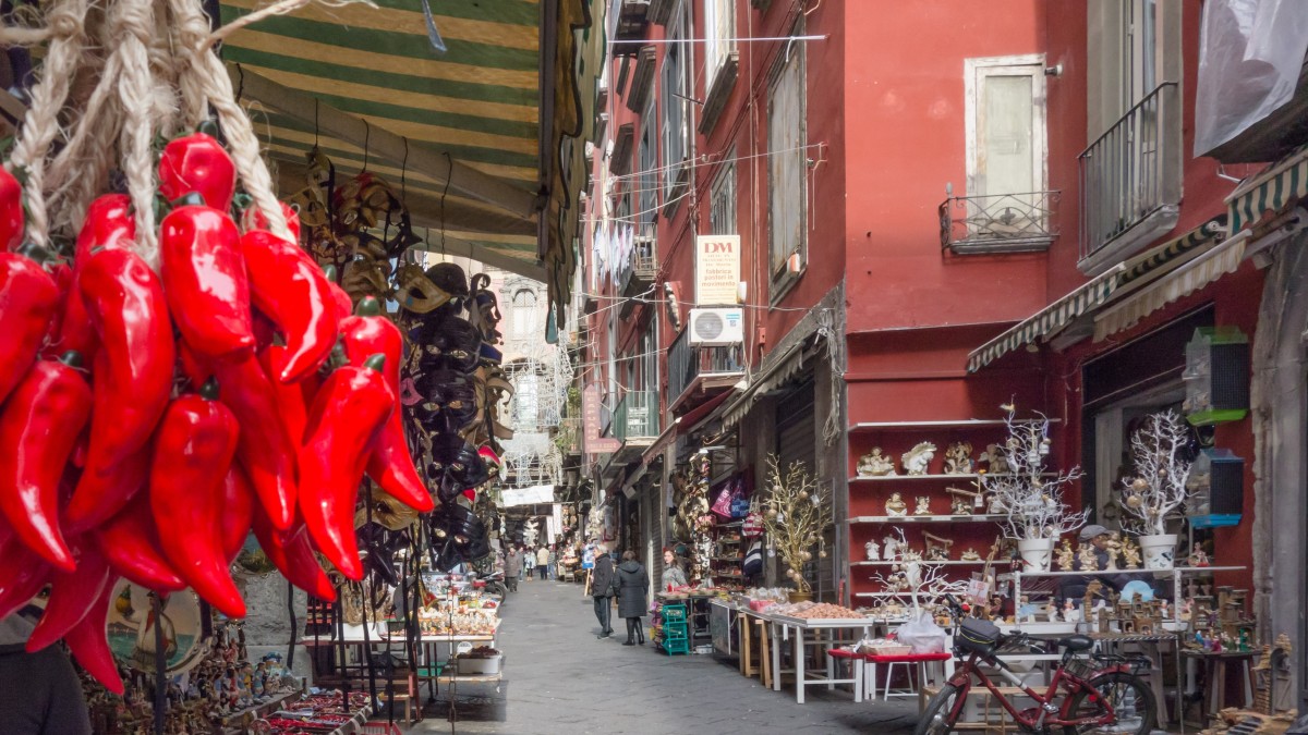 itinerario a piedi napoli