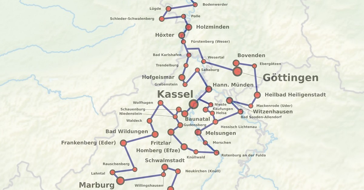Il tratto centrale della Strada delle fiabe