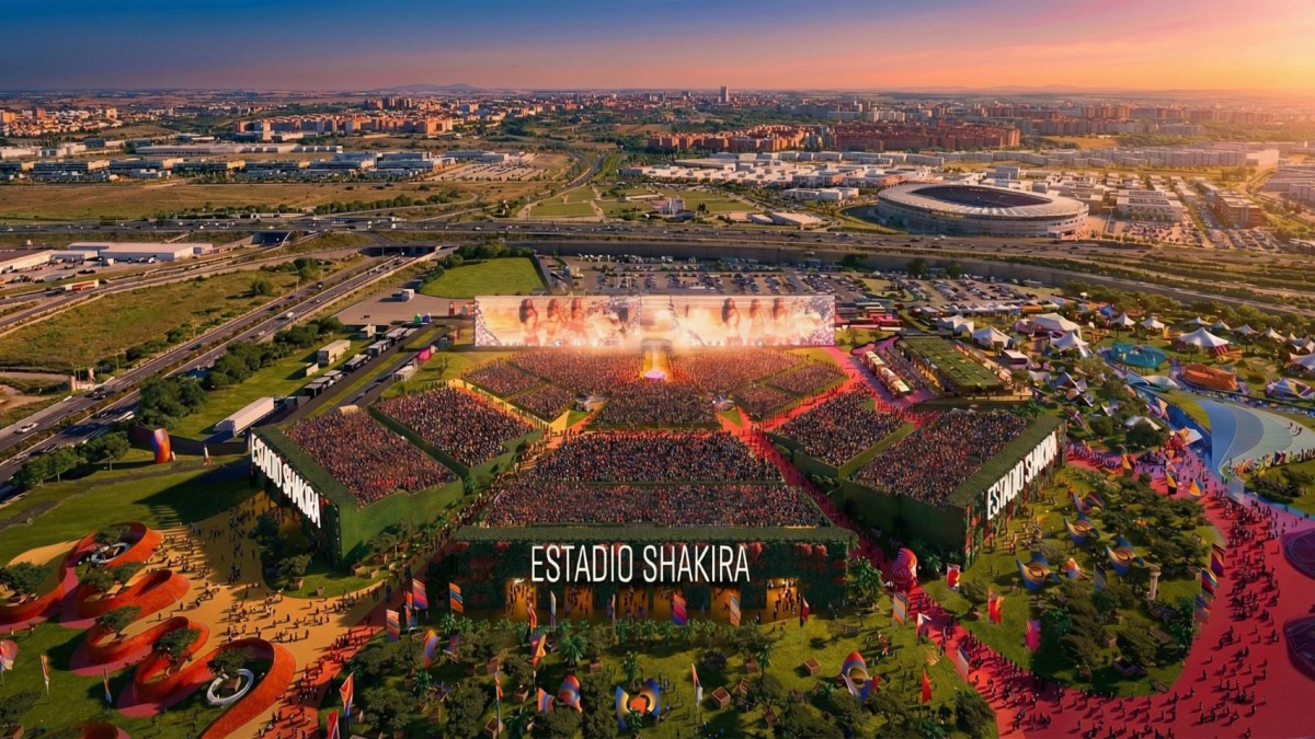 Estadio Shakira es un colosal recinto efímero que contará con una impresionante capacidad para 50.000 personas.
