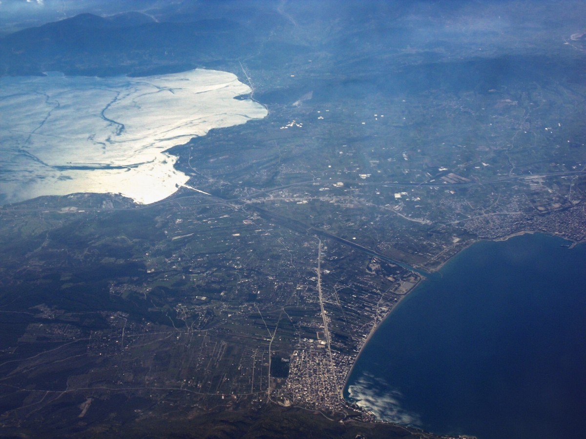 Fotografía aérea del canal en 2011.