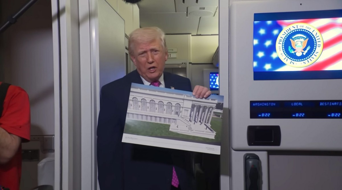 Trump ha diffuso nuove immagini della sala da ballo della Casa Bianca