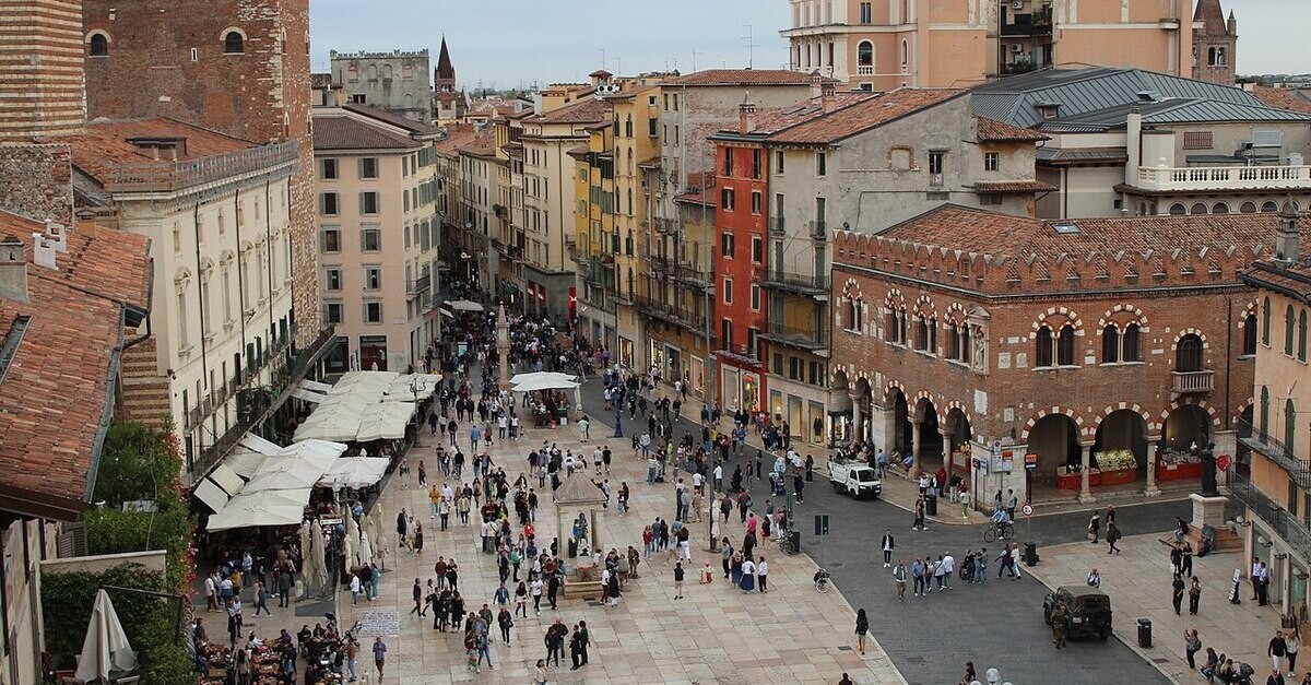 Vista da Palazzo Maffei