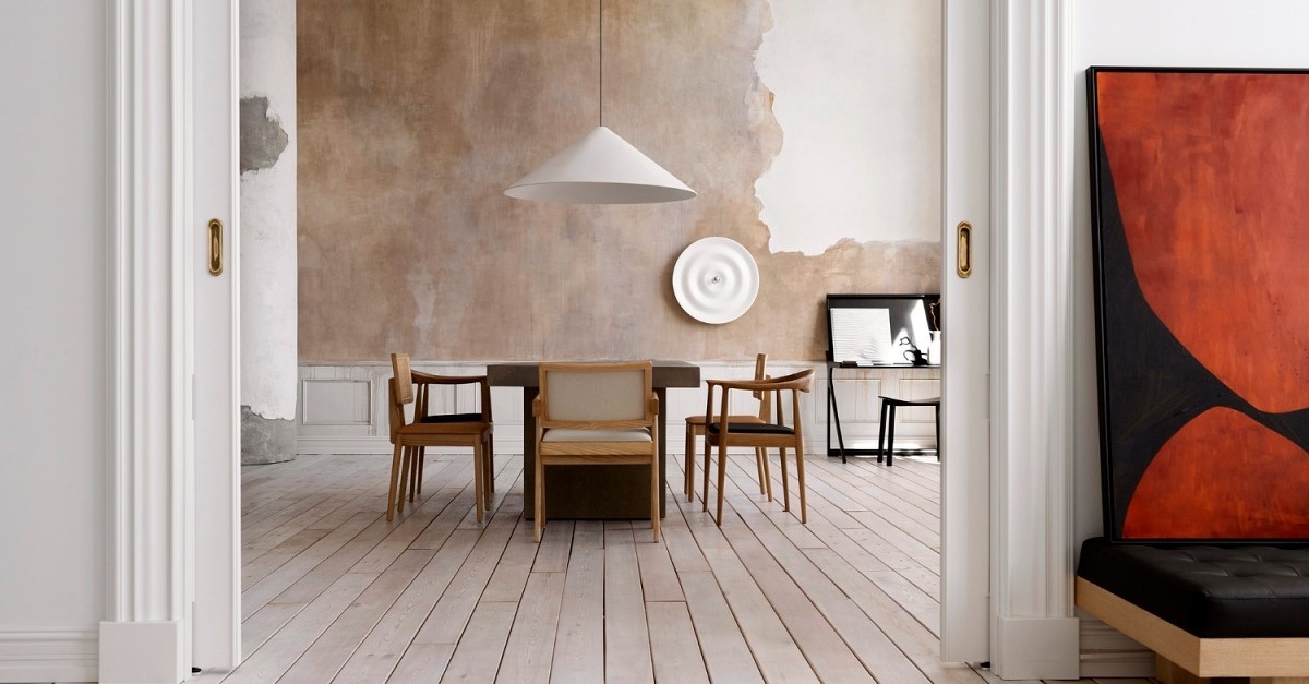 Sala da pranzo in stile minimalista
