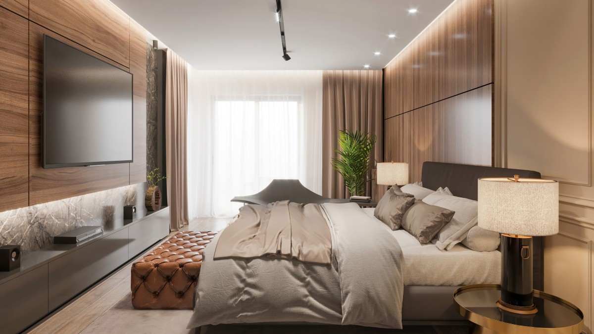 tende di lusso per la camera da letto